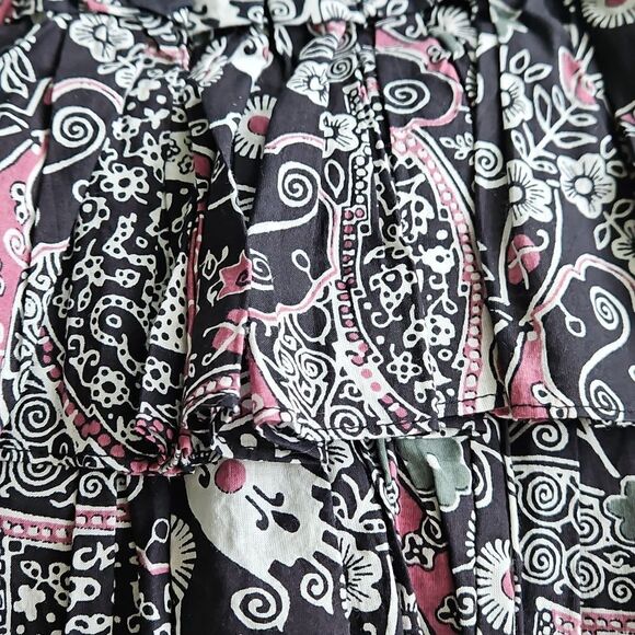NWT Isabel Marant Tiered Boho Ruffled Feminine Cotton Skirt 42 - Picture 4 of 7